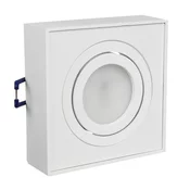 Maclean Svetilka, viseča, stropna svetilka Maclean, za svetlobne vire MR16/GU10, bela, 94x94x32mm, kvadratna, alu, MCE464 W