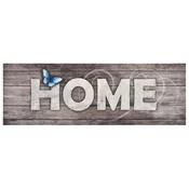 Vidaxl Kuhinjska preproga pralna z napisom Home 60x300 cm