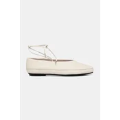 Usnjene balerinke Calvin Klein BALLERINA MARY JANE STRAP LTH
