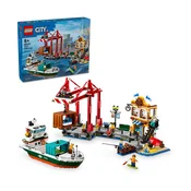 LEGO® City 60422 Obmorska luka s tovorno ladjo