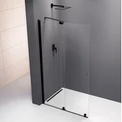 MODULAR SHOWER screen with rollers 1000 mm, black - Polysan - MODULAR SHOWER - 24 - Enostenska drsna vrata - 2000 - 1000 - 8 - 14