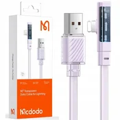 Mcdodo MCDODO KOTNI USB LIGHTNING PLOŠČATI KABEL 36W ZA IPHONE 13 14 VIJOLIČEN 2M