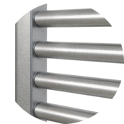Bial Kopalniški cevni radiator Sora Midd 600x1374 mm (Platinum)
