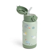 done by deer® termo steklenička s slamico playground green