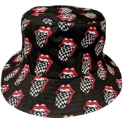 The Rolling Stones Kapa Checker Tongue Pattern Charcoal Grey