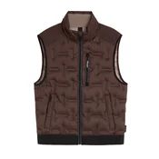TOM TAILOR Brezrokavnik temno rjava