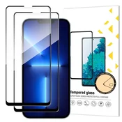 MG Full Glue 2x zaščitno steklo za iPhone 14 Plus / 13 Pro Max, črno