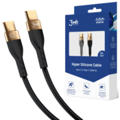 3MK HyperSilicone Cable USB-C 2m 100W Black