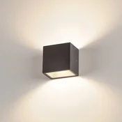 SLV Sitra Cube LED zunanja stenska svetilka, antracit - Sodobni - Kovina