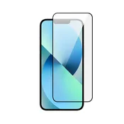 shumee Najbolj trpežno kompozitno steklo s keramično prevleko za celoten 5D zaslon s črnim okvirjem za iPhone 13