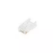 RJ45 Modular plug (8P8C) pass-through, CAT 6, unshielded, AWG 26-24, 100 pieces