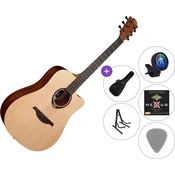LAG Tramontane T70DC SET 2 Natural Satin Akusticna gitara