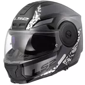 Preklopna motociklisticka kaciga LS2 FF902 Scope II Oxyd crna-titan