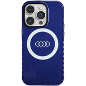 Maska Audi IML Big Logo MagSafe Maskica iPhone 14 Pro 6.1 mornarsko plava tvrda (AU-IMLMIP14P-Q5/D2-BE)