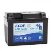 EXIDE akumulator za motor AGM12-4 (3Ah, D+, 50 A(EN), 115x70x85mm)