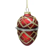 Homestar Božični okrasek JOY EGG rdeč 9,5 cm