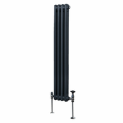 MONSTER Tradicionalni radiator z 2 stolpcema - 1500 x 202 mm - antracitno siva, (21569798)