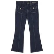 Guess Jeans hlače J5BA16 D5FM0 Mornarsko modra Flare Fit