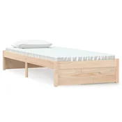 Vidaxl Posteljni okvir trden les 75x190 cm