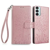 GS Ovitek za Samsung Galaxy M15 5G, lesen, roza