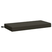 Vidaxl Blazina za klop SOEST 100% poliester Antracit 80 x 40 x 8 cm