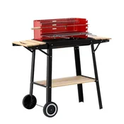WinningStar DA01149 Veliki Mobilni Vrtni Roštilj s Kotacima – 93 x 42 cm Površina