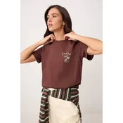 Trendyol Milla Ženska majica TWOSS26TS00207, Braon