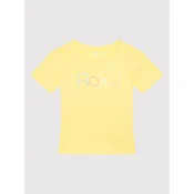 Roxy Majica Short Sleeve ERGZT03845 Rumena Regular Fit