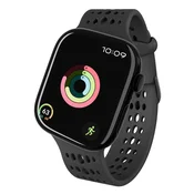 Decoded Ares O pašček za Apple Watch, črn, silikon
