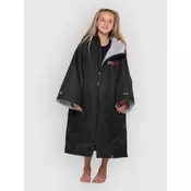 Dryrobe Advance Long Sleeve Kids 5-9 Surf Poncho black grey