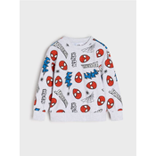 Sinsay - Dukserica crewneck Spider-Man - svetlo siva