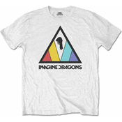 Imagine Dragons Majica Triangle Logo White 2XL