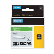 Trak Dymo Rhino Vinyl 1805414, 12 mm/5.5 m (bela/zelena), original
