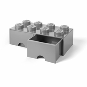 Siva škatla za shranjevanje z dvema predaloma LEGO®