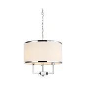 Open Design OR80209 - Luster na lancu CASA 3xE14/12W/230V krem/sjajni hrom