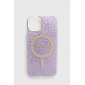 Etui za telefon Guess iPhone 14 6.1 vijolična barva