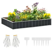 Homestar Dvignjen vrtni gred T-oblike 258x90x30 cm siva