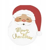 Papirnati party prtički Santa Claus, mešane barve, 12 kos