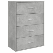 Komoda siva boja betona 60x31x84 cm od konstruiranog drva
