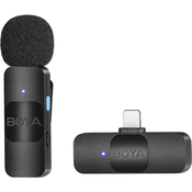 Bežicni mikrofonski sustav Boya - BY-V1 Lightning, crni