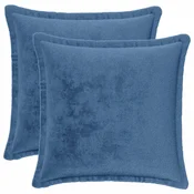 vidaXL Dekorativna blazina 2 kos HOUTEN Svetlo modra 35 x 35 cm Flanel