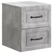 vidaXL vidaXL Stenski nočni omarici Betonsko siva 34,5 x 33 x 40 cm, (5000233606)