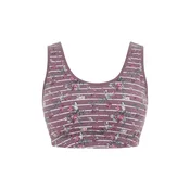 Ulla Popken Nedrček zelena/mauve/magenta/bela