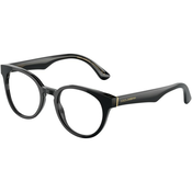 Dolce & Gabbana DG3361 3246 M (48) Črna/Kristalna