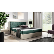 Boxspring postelja Wood 9 - 180x200 cm - nordijski tik