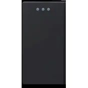 ELEKTRO SMART DESIGN LINE mehanicki modul 1/2 za izmjenicni prekidac s fluorescentnom indikacijom, crni DL-86-1/21G2W-BK