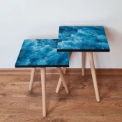 Hanah Home Set klub stocica 2Shp357, 2 komada, Plavi