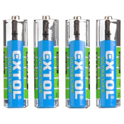 Extol Energy Baterija cinkov klorid, 4ks, 1,5V AA (R6)