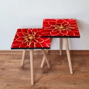 Hanah Home Set klub stocica 2Shp361, 2 komada, Crveni
