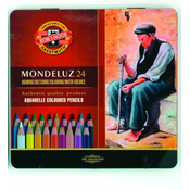 KOH-I-NOOR Mondeluz Aquarelle Colour Pencils (24 Pieces)